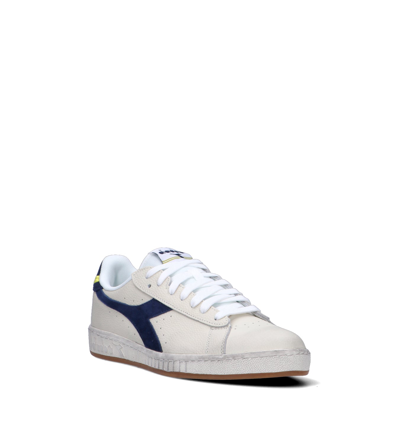 DIADORA GAME LOW JERSEY WAXED Sneaker uomo bianca in pelle