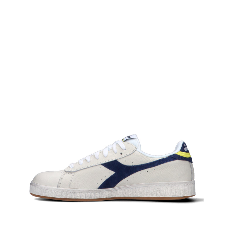DIADORA GAME LOW JERSEY WAXED Sneaker uomo bianca in pelle