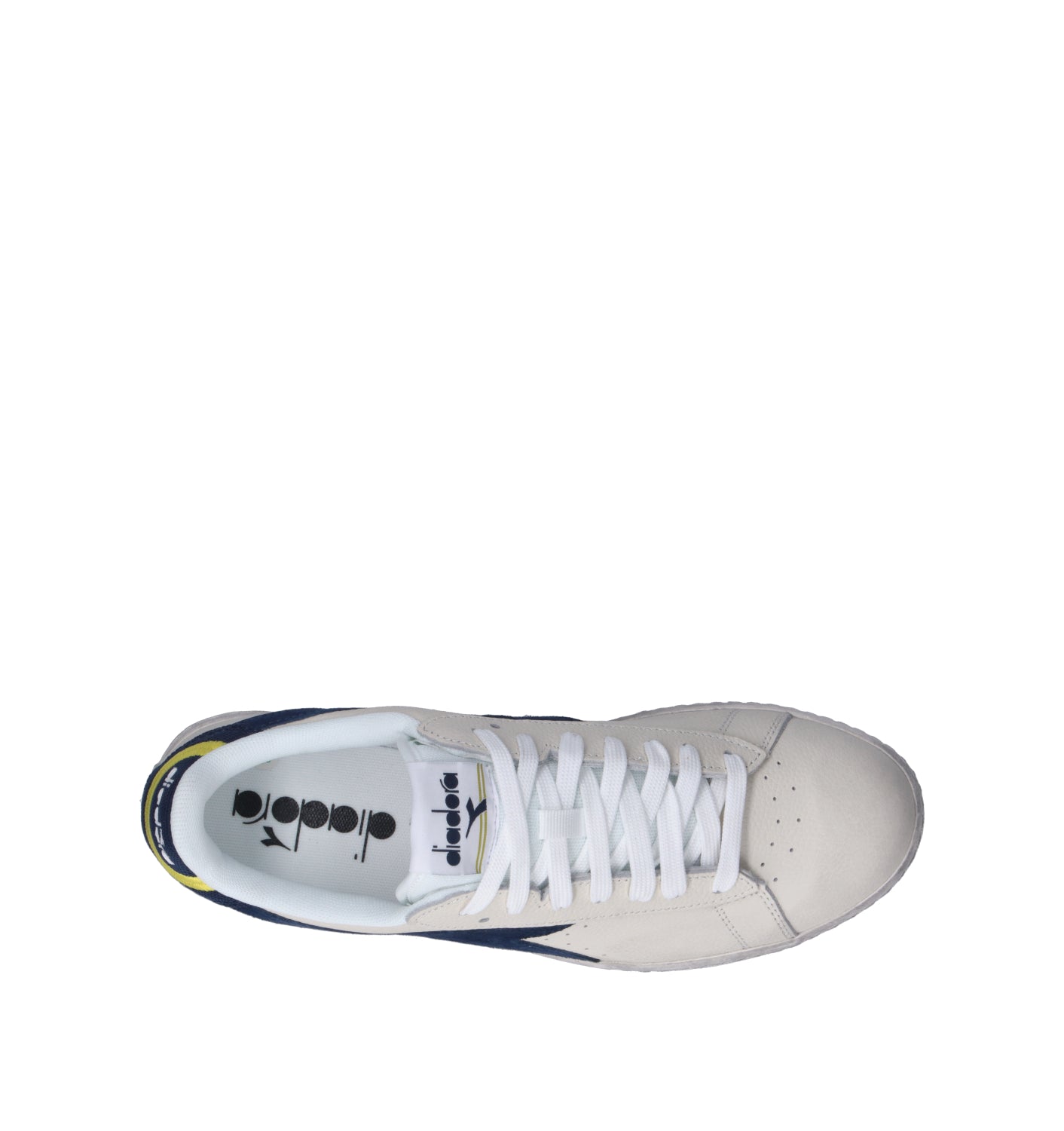 DIADORA GAME LOW JERSEY WAXED Sneaker uomo bianca in pelle