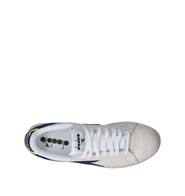 DIADORA GAME LOW JERSEY WAXED Sneaker uomo bianca in pelle
