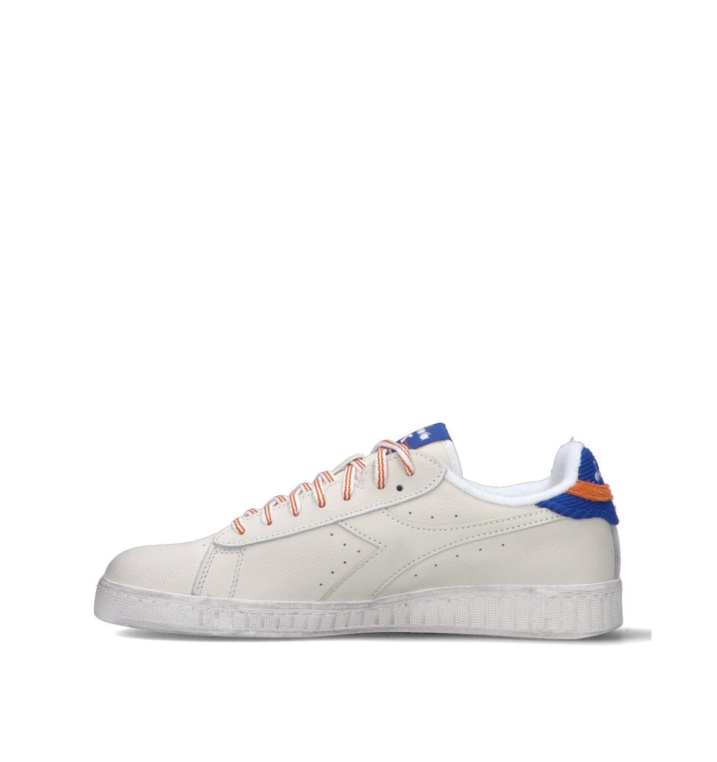 DIADORA GAME LOW TUMBLE WAXED Sneaker uomo bianca/blu