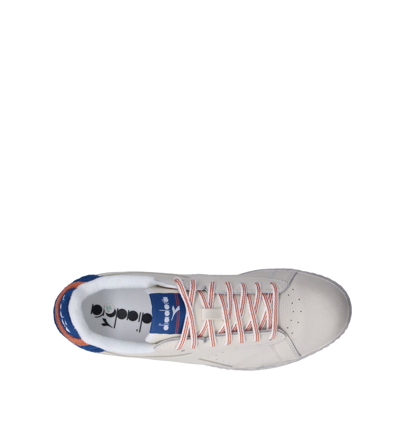DIADORA GAME LOW TUMBLE WAXED Sneaker uomo bianca/blu