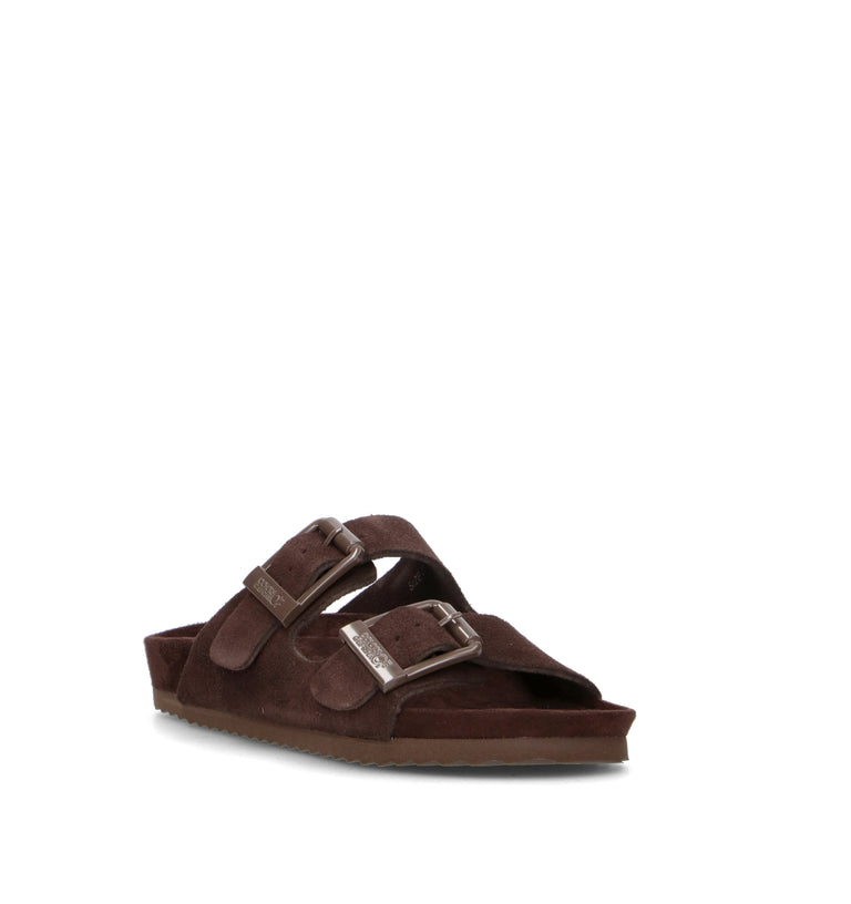 COLORS OF CALIFORNIA Ciabatta donna marrone in suede