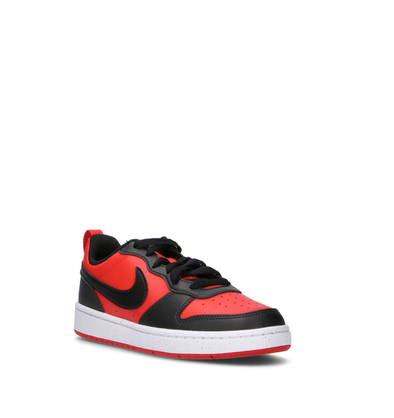 NIKE COURT BOROUGH LOW RECRAFT (GS) Sneaker ragazzo rossa/nera