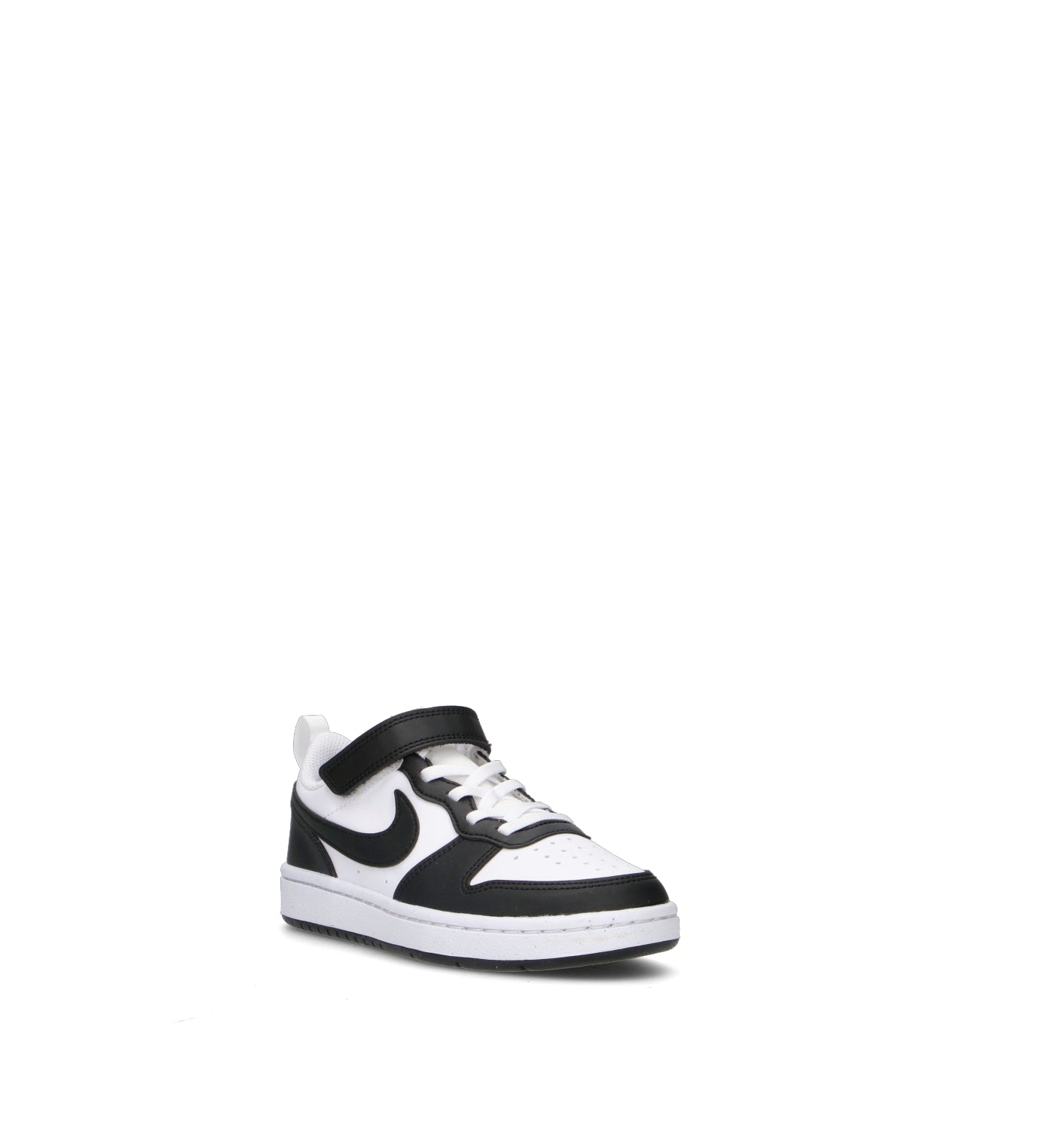 NIKE COURT BOROUGH LOW RECRAFT (PS) Sneaker bimbo bianca/nera