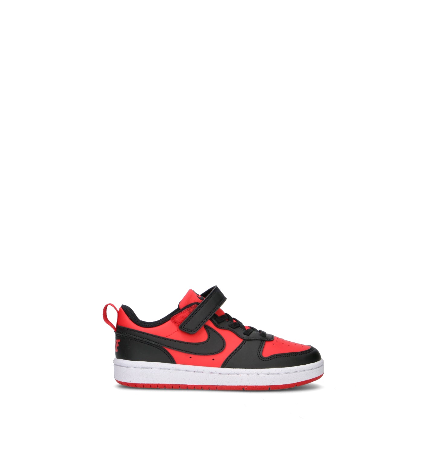 NIKE COURT BOROUGH LOW RECRAFT (PS) Sneaker bimbo rossa/nera