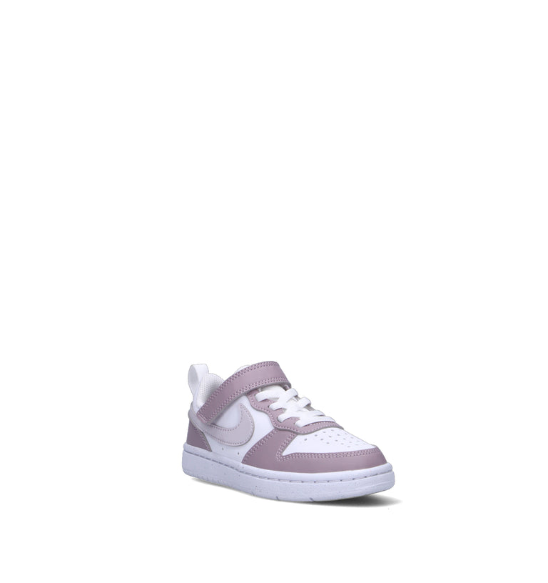 NIKE COURT BOROUGH LOW RECRAFT (TD) Sneaker bimba bianca/lilla