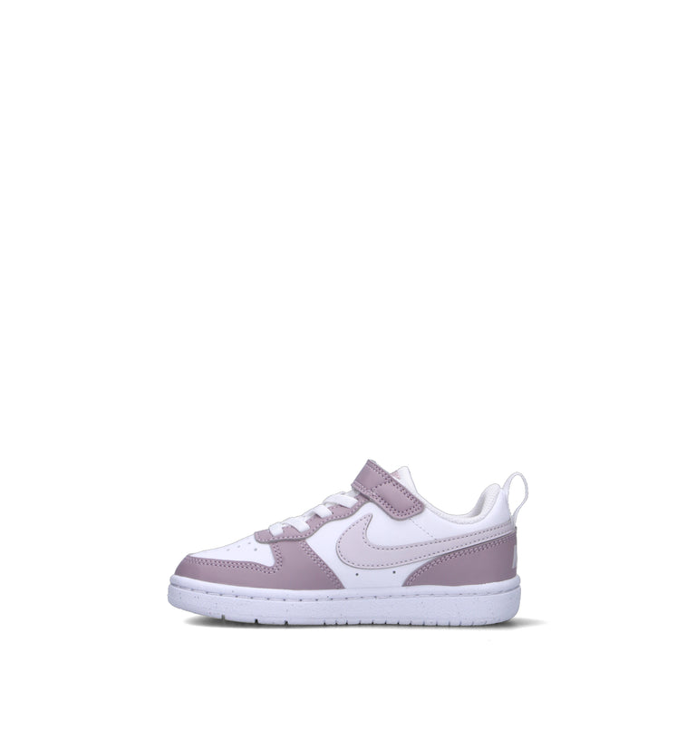 NIKE COURT BOROUGH LOW RECRAFT (TD) Sneaker bimba bianca/lilla