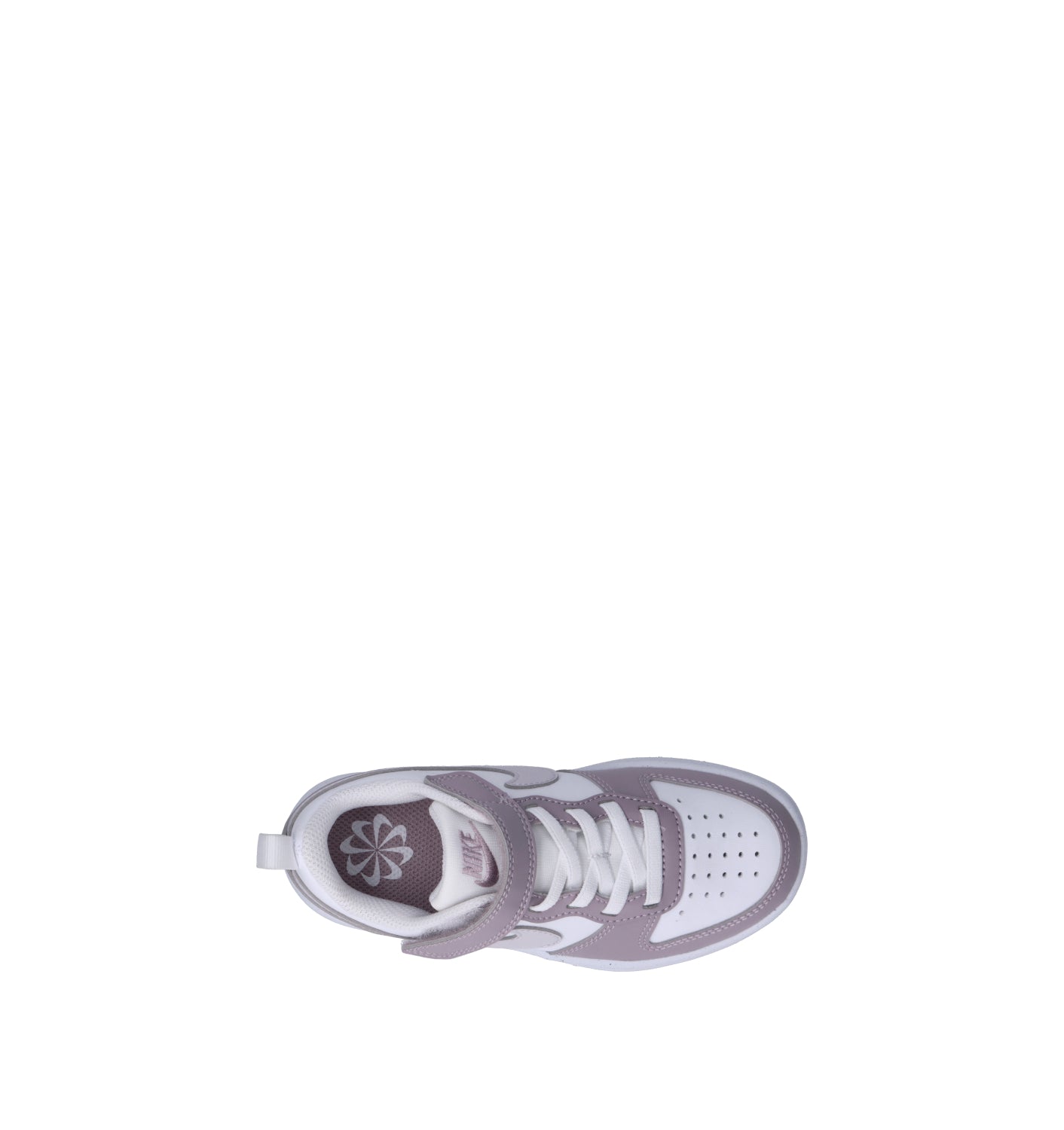 NIKE COURT BOROUGH LOW RECRAFT (TD) Sneaker bimba bianca/lilla