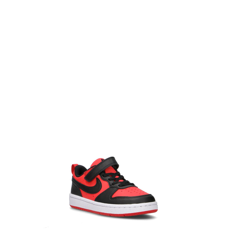 NIKE COURT BOROUGH LOW RECRAFT (TD) Sneaker bimbo nera/rossa
