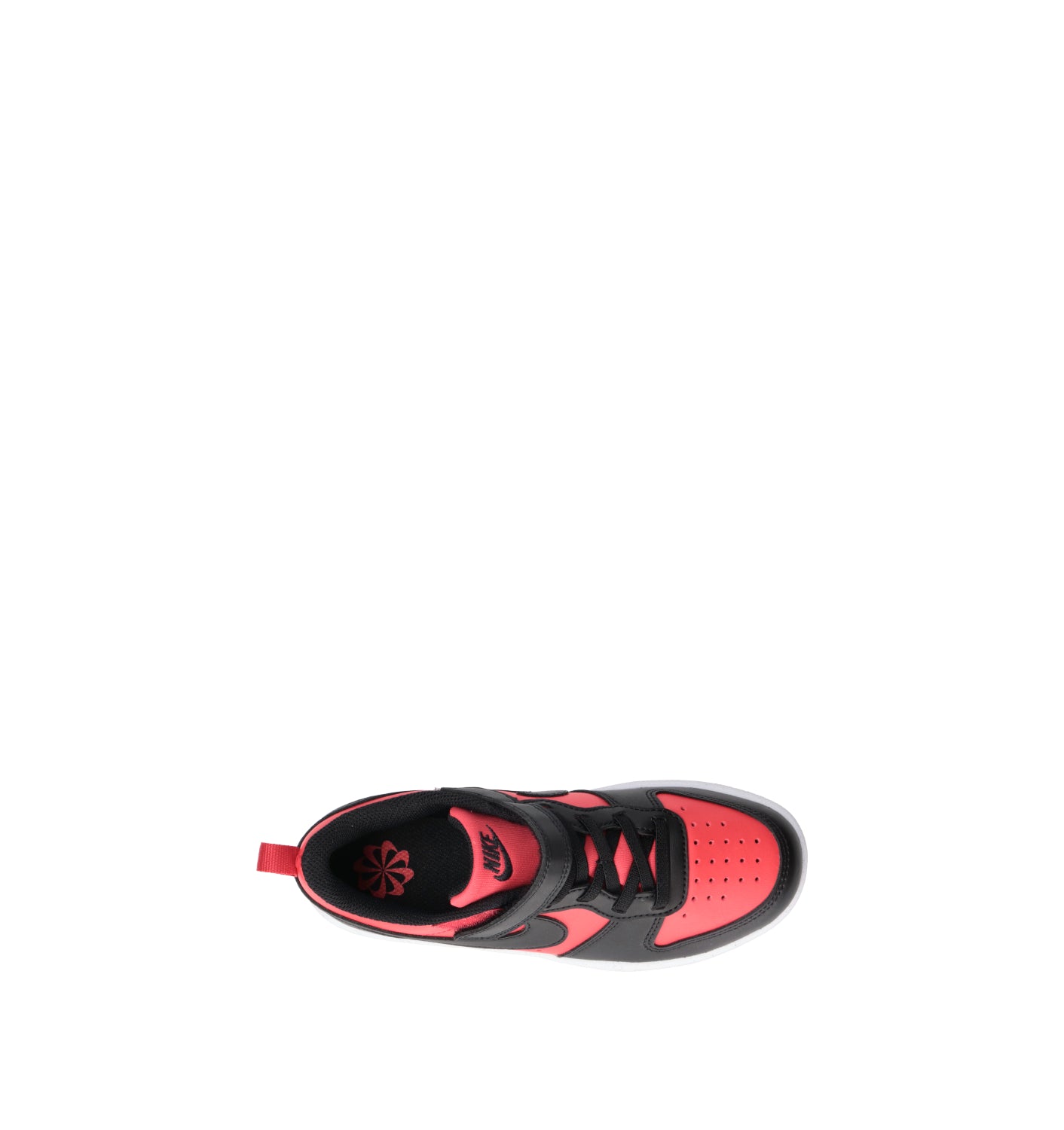 NIKE COURT BOROUGH LOW RECRAFT (TD) Sneaker bimbo nera/rossa