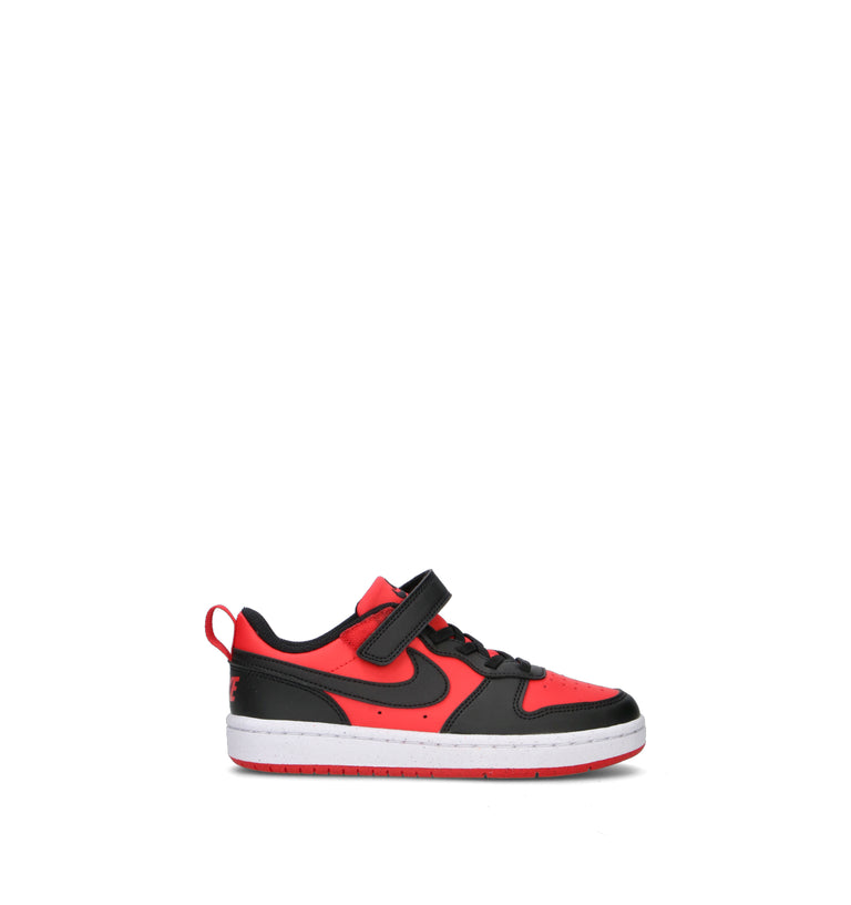 NIKE COURT BOROUGH LOW RECRAFT (TD) Sneaker bimbo nera/rossa
