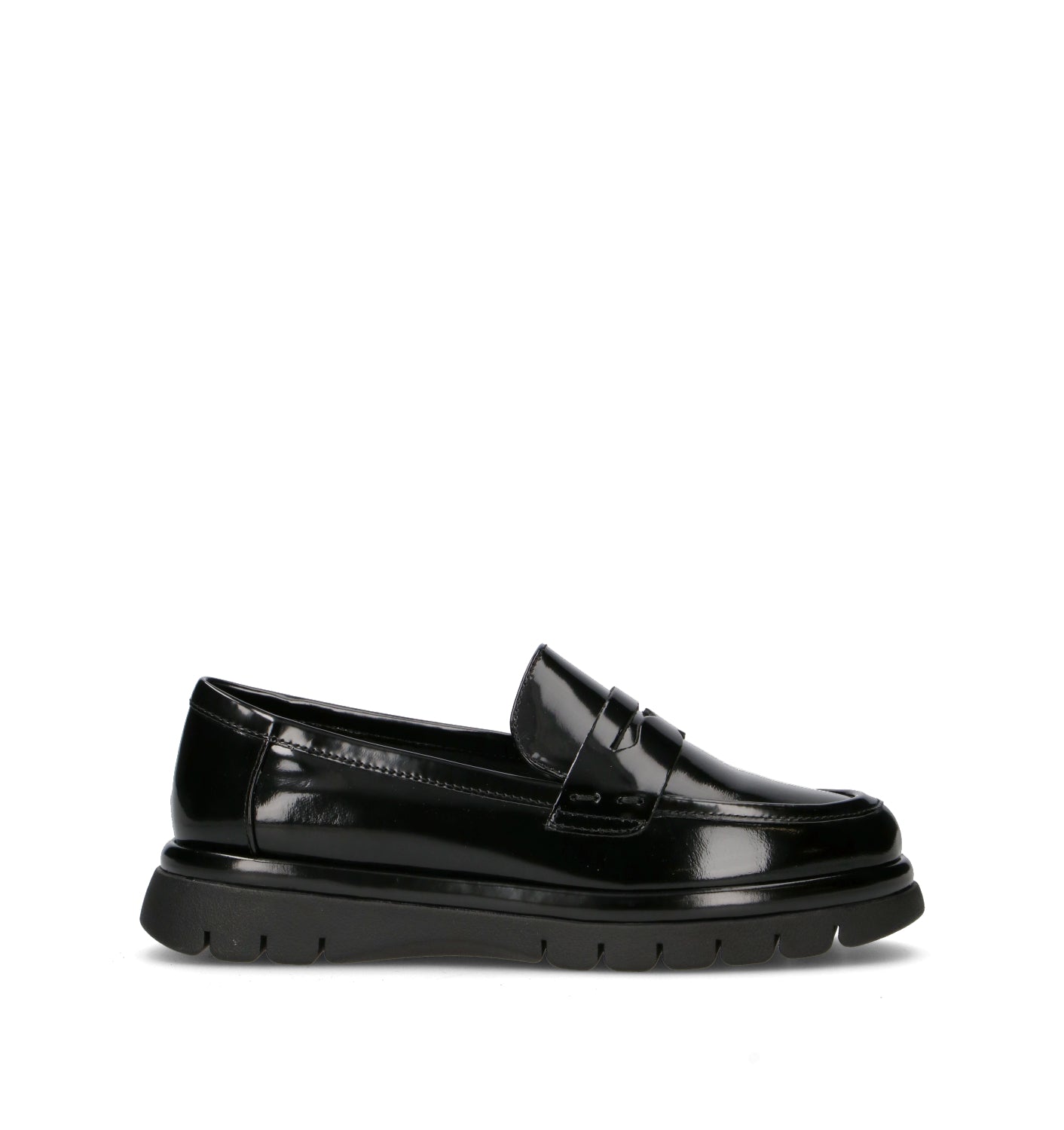 THE FLEXX Mocassino donna nero in pelle