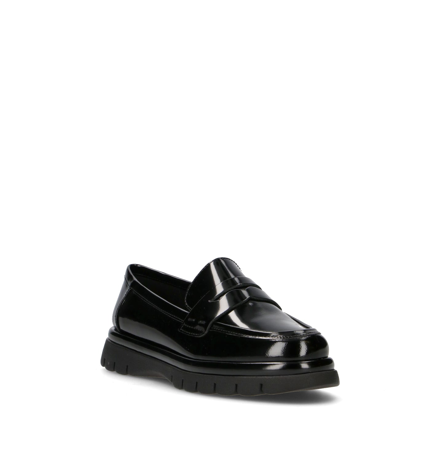 THE FLEXX Mocassino donna nero in pelle