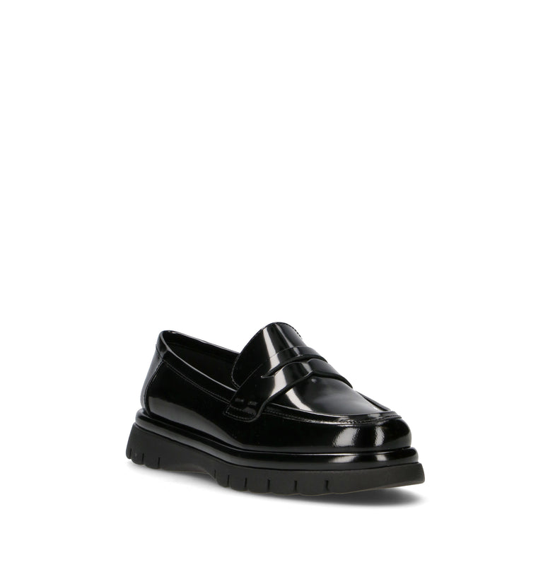 THE FLEXX Mocassino donna nero in pelle