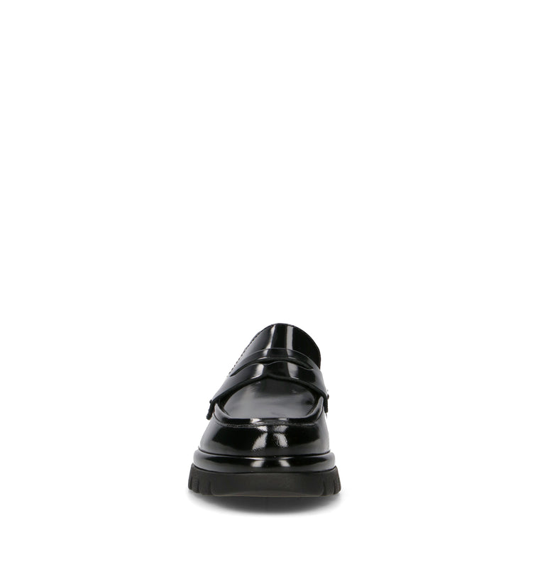 THE FLEXX Mocassino donna nero in pelle
