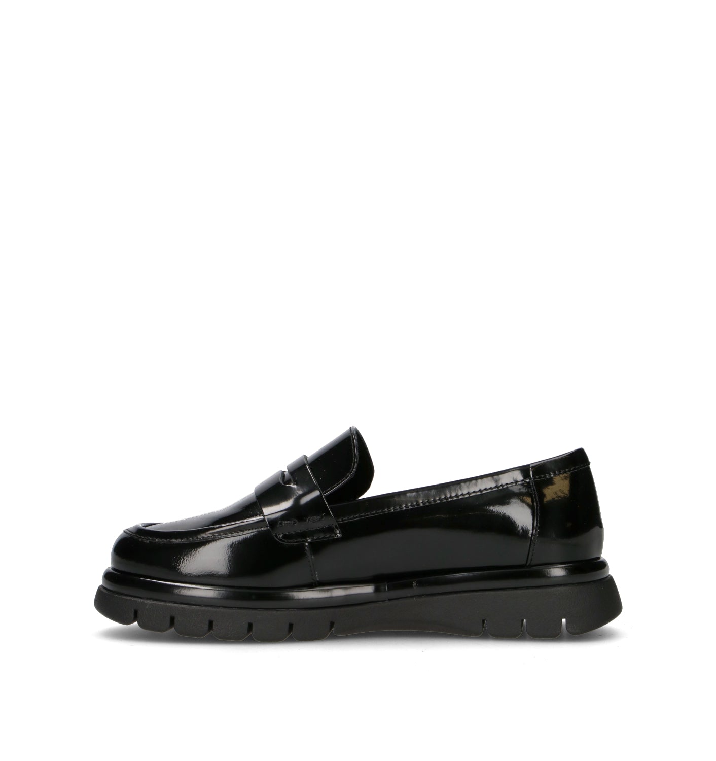THE FLEXX Mocassino donna nero in pelle
