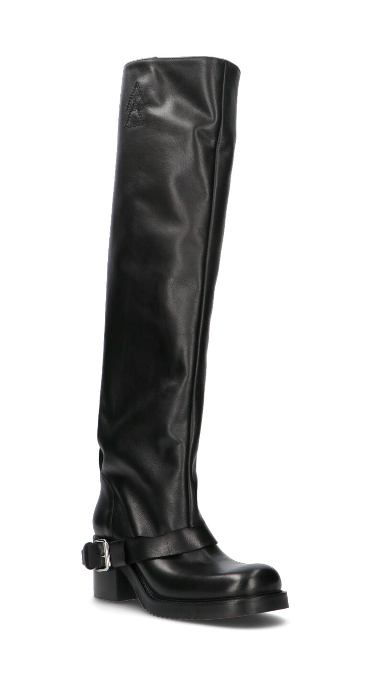 ELENA IACHI Stivale donna nero in pelle