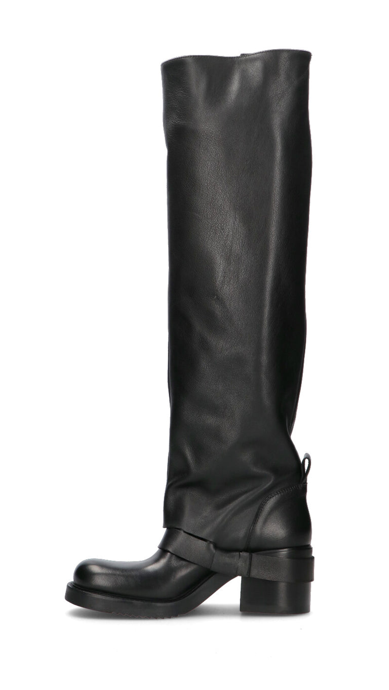 ELENA IACHI Stivale donna nero in pelle