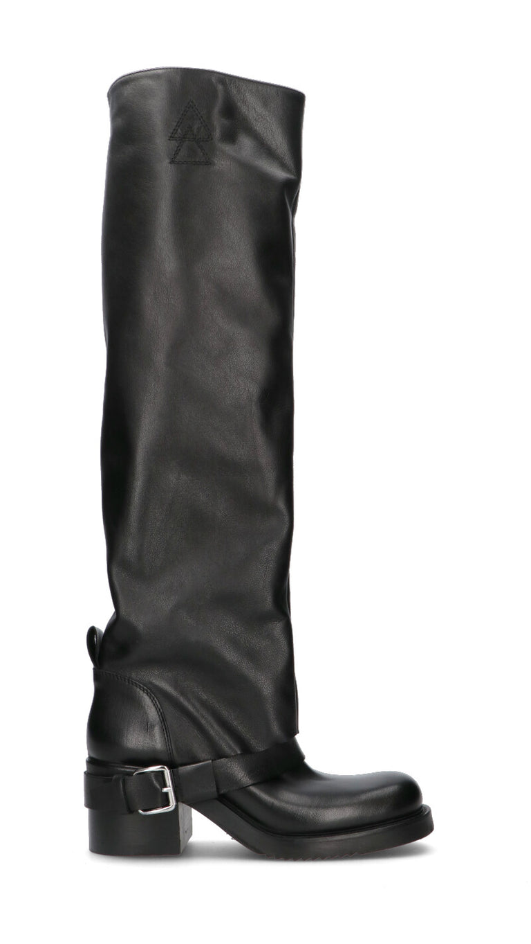 ELENA IACHI Stivale donna nero in pelle