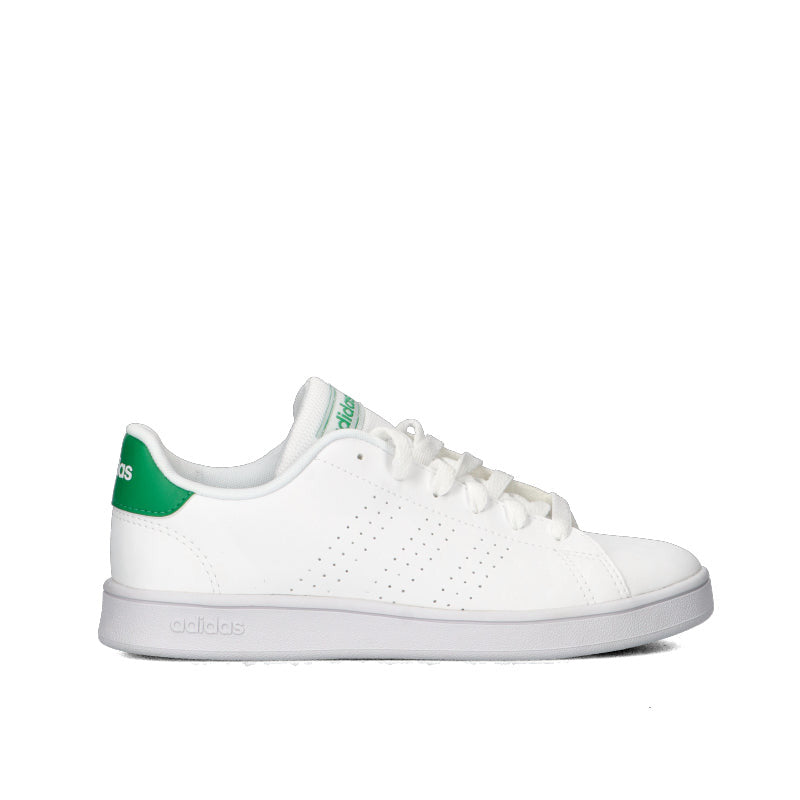 ADIDAS ORIGINAL ADVANTAGE K Sneaker ragazzo bianca e verde