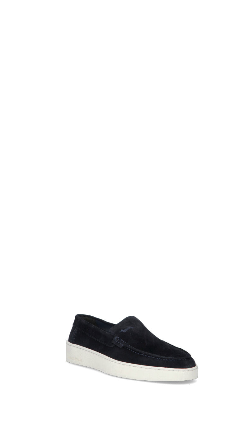 HARMONT&BLAINE Sneaker uomo blu in suede