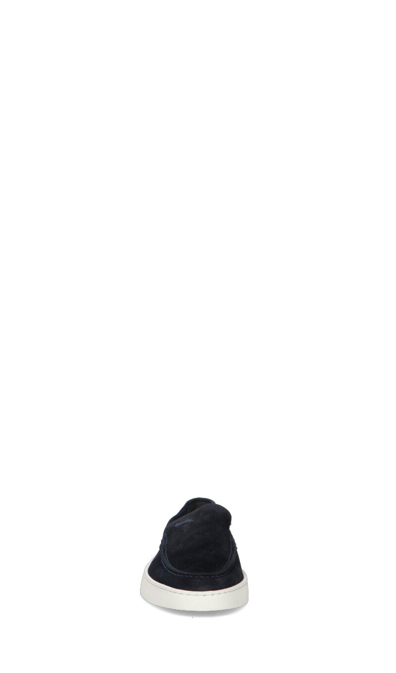 HARMONT&BLAINE Sneaker uomo blu in suede