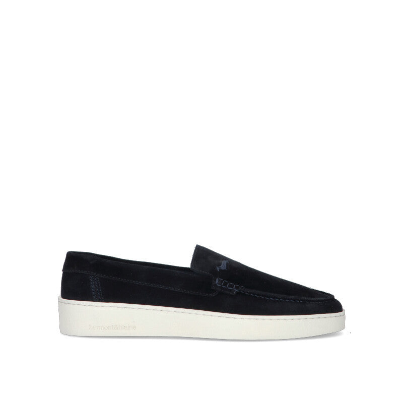 HARMONT&BLAINE Sneaker uomo blu in suede