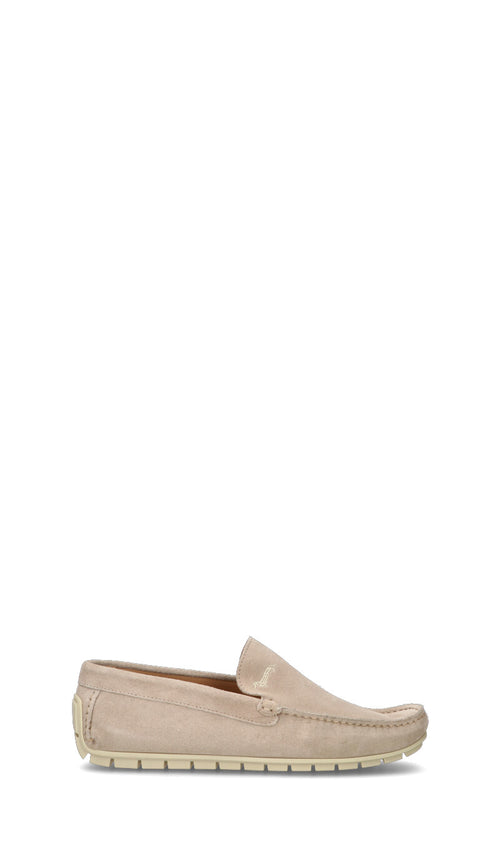 HARMONT&BLAINE Mocassino uomo beige in suede