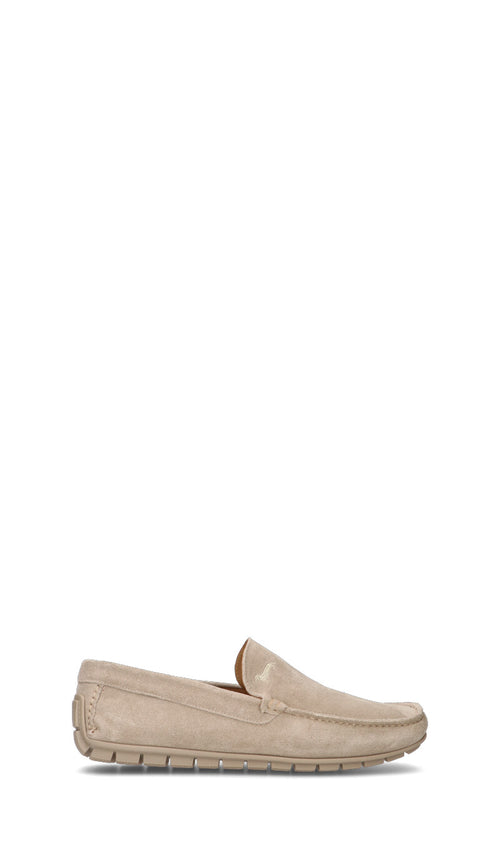 HARMONT&BLAINE Mocassino uomo beige in suede