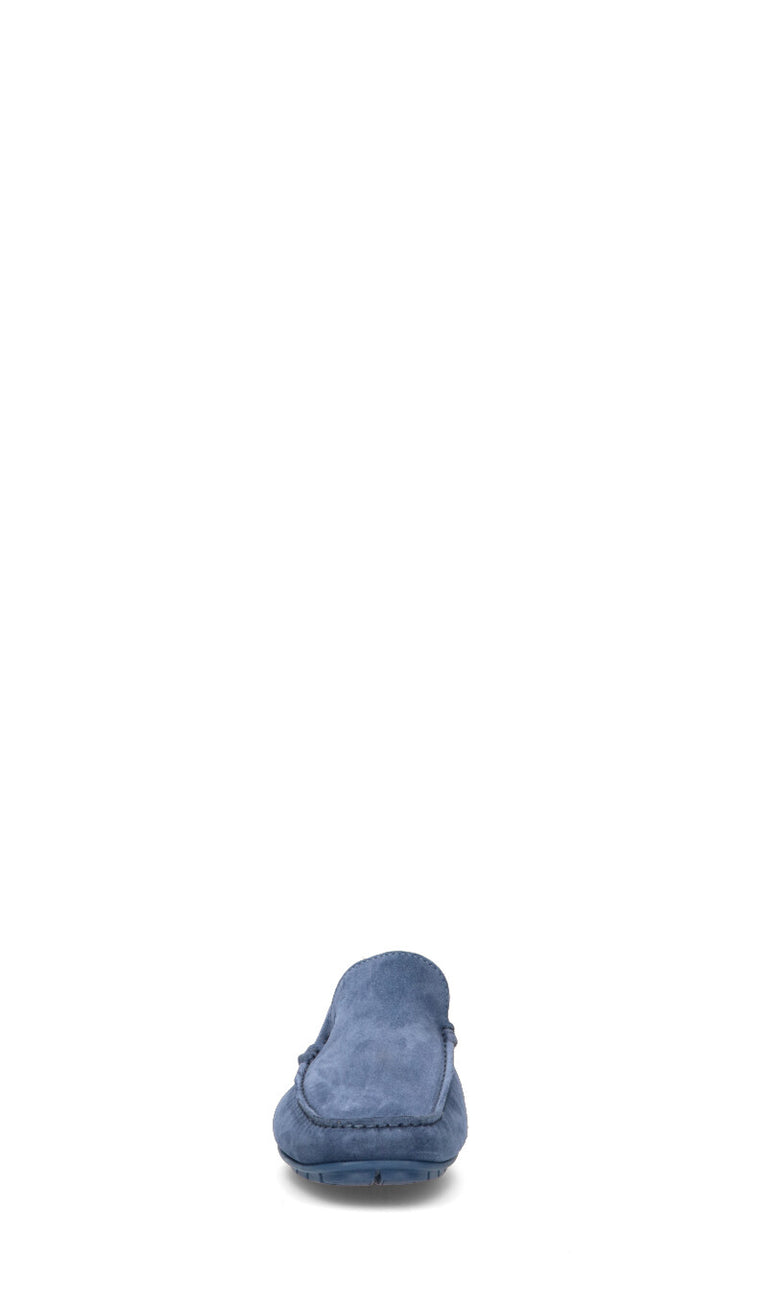 HARMONT&BLAINE Mocassino uomo blu in suede