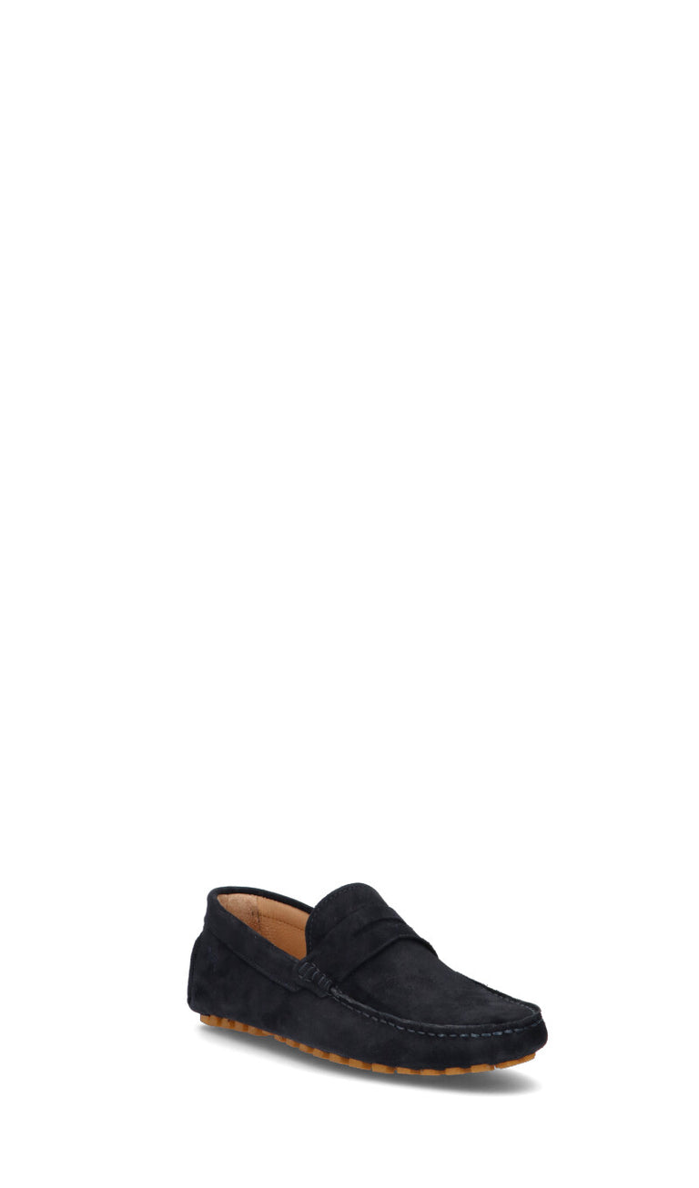 HARMONT&BLAINE Mocassino uomo blu in suede