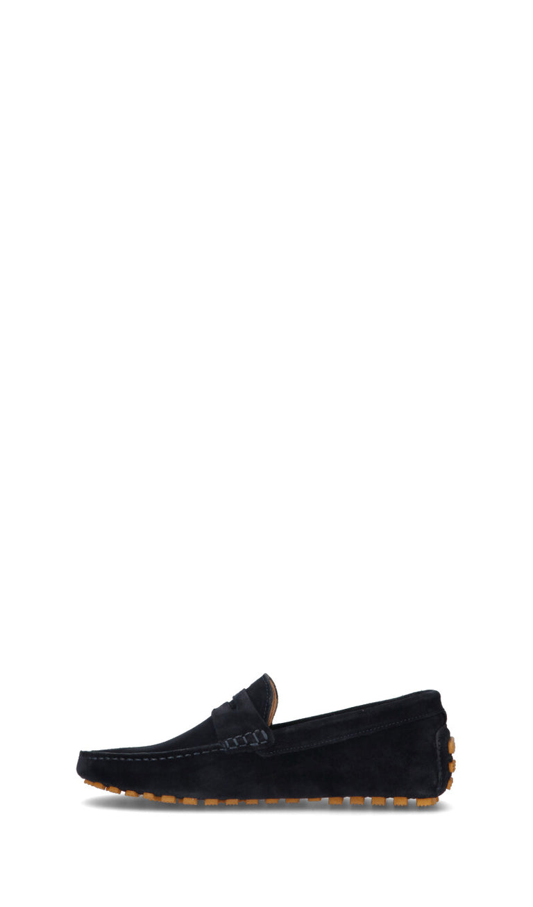 HARMONT&BLAINE Mocassino uomo blu in suede