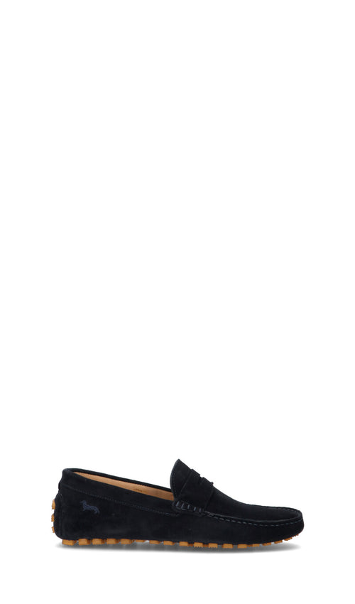 HARMONT&BLAINE Mocassino uomo blu in suede