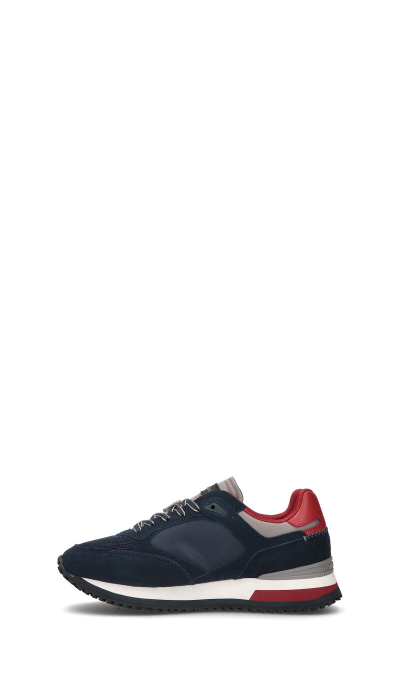 HARMONT&BLAINE Sneaker uomo blu in suede