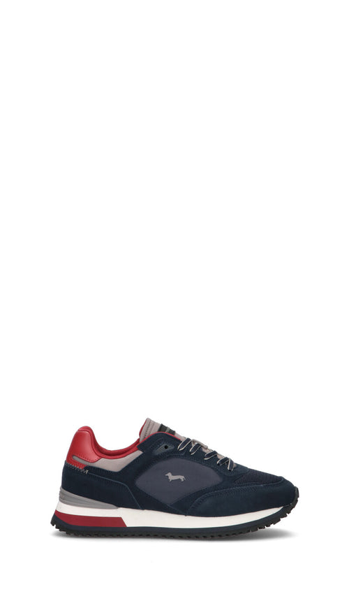 HARMONT&BLAINE Sneaker uomo blu in suede