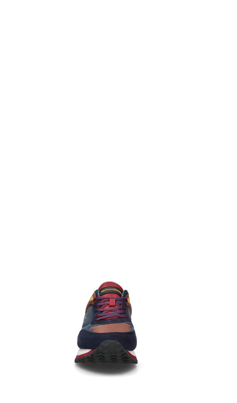 HARMONT&BLAINE Sneaker uomo blu in suede