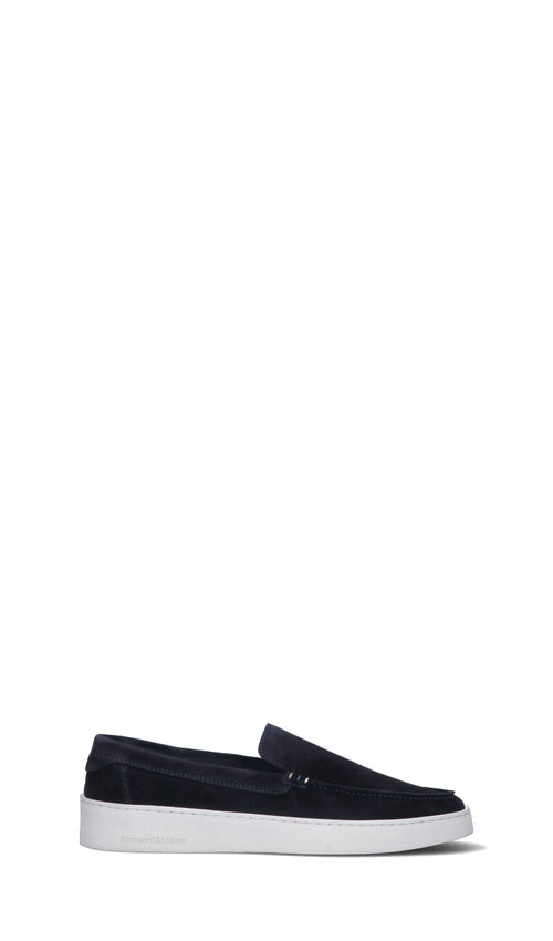 HARMONT&BLAINE Mocassino uomo blu in suede