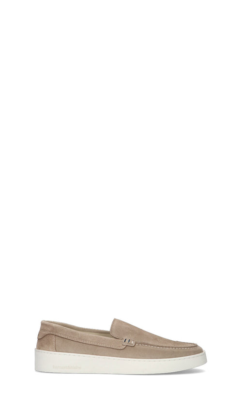 HARMONT&BLAINE Mocassino uomo beige in suede