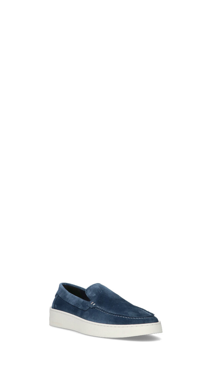 HARMONT&BLAINE Mocassino uomo blu in suede