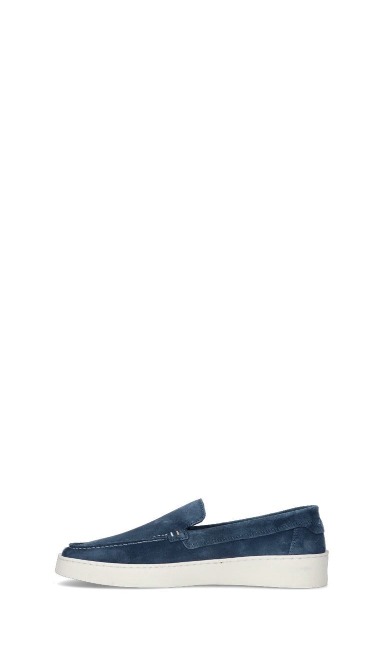 HARMONT&BLAINE Mocassino uomo blu in suede