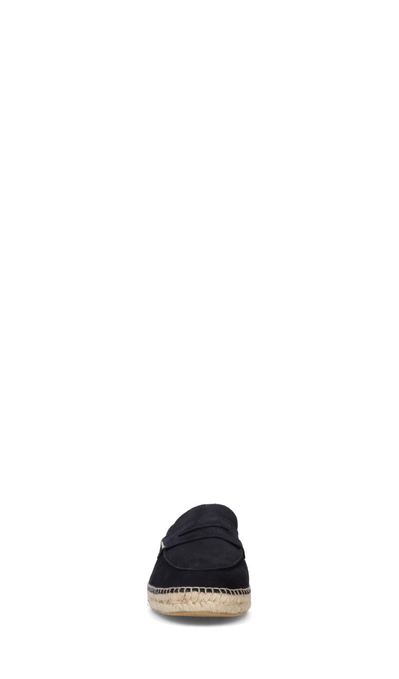 HARMONT&BLAINE Mocassino uomo blu in suede