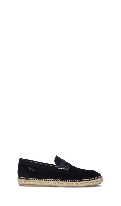 HARMONT&BLAINE Mocassino uomo blu in suede