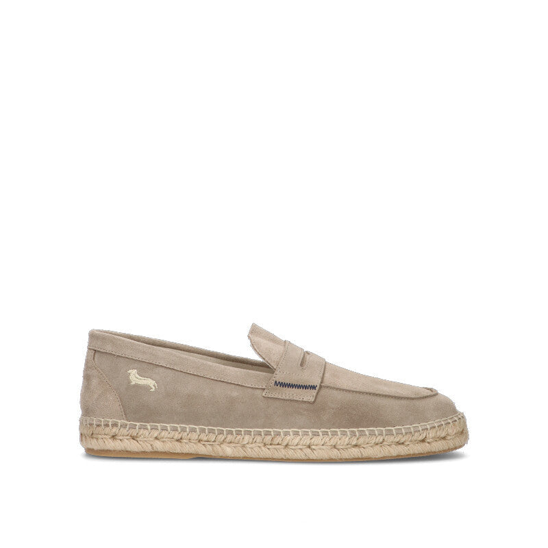 HARMONT&BLAINE Mocassino uomo beige in suede