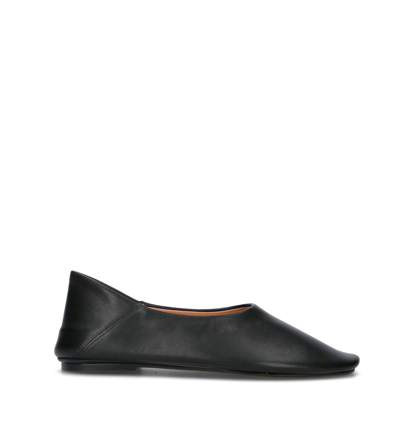 INUOVO Ballerina donna nera in pelle