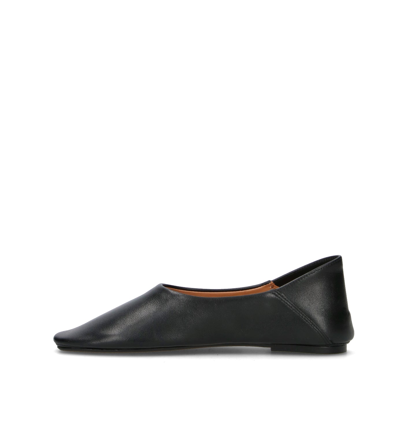 INUOVO Ballerina donna nera in pelle
