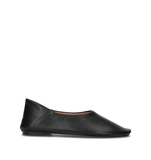 INUOVO Ballerina donna nera in pelle