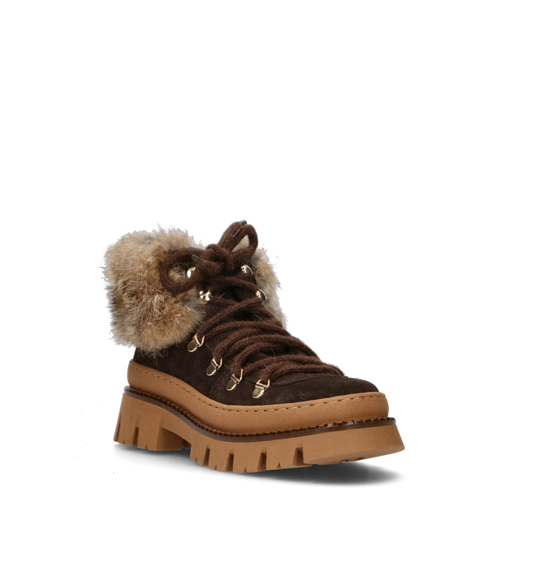 ELENA Polacco donna marrone in suede