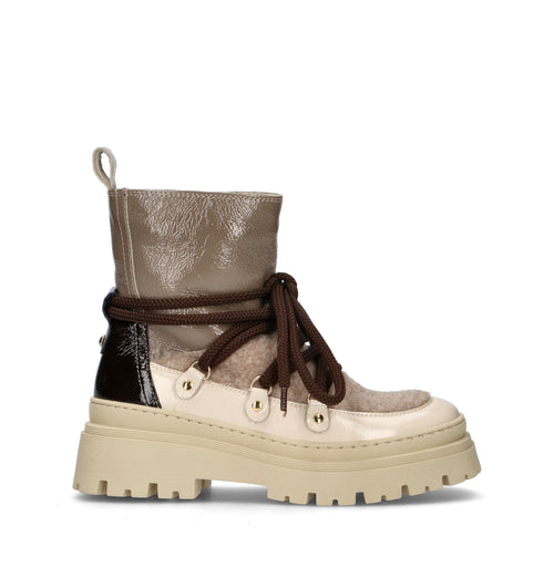 ELENA Polacco donna taupe in pelle