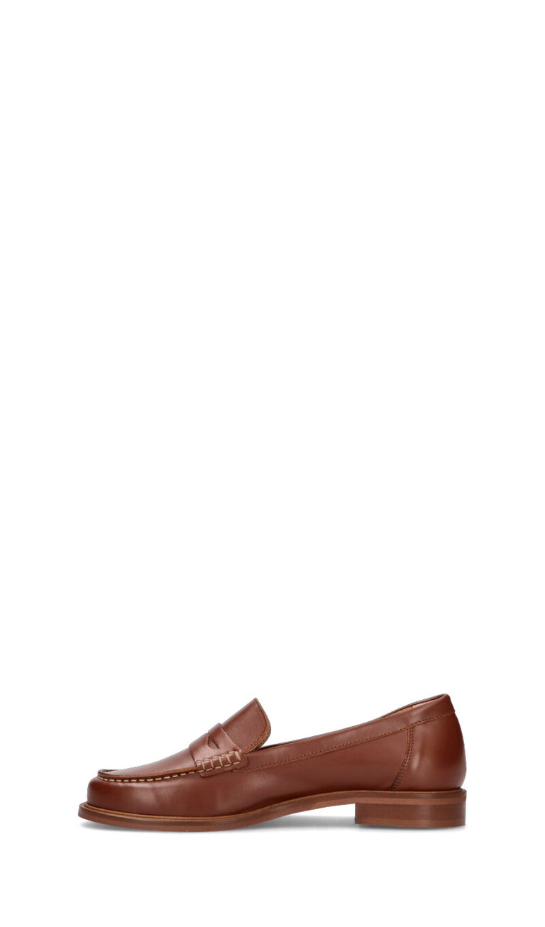 PHIL MELVIS Mocassino donna tabacco in pelle